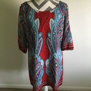 Vibrant printed dress